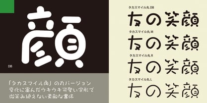 Takasmile-maru Font Poster 2